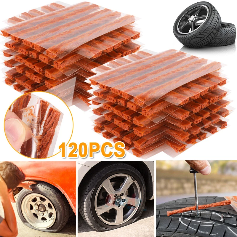 120Pcs Tire Repair Plugs Self Vulcanizing Tubeless Seal Tire