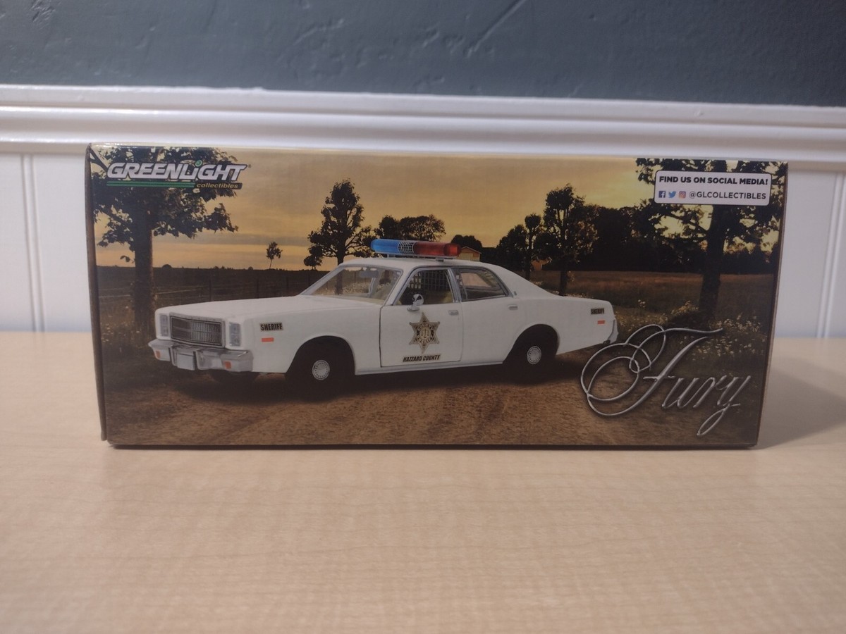 Dukes of Hazzard General Lee Sheriff Rosco 1:24 FURY Police Car