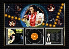 ELVIS PRESLEY - ALOHA from HAWAII  -  SIGNED ORIGINAL A4 PHOTO PRINT MEMORABILIA