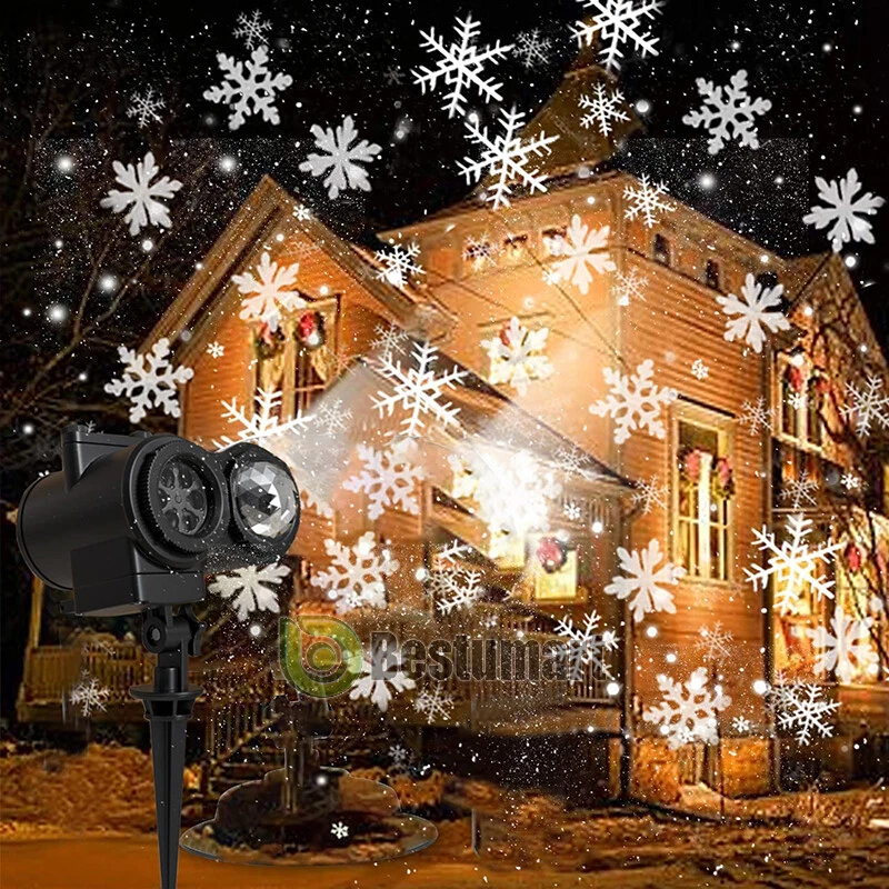Christmas Lights Projector LED Laser Outdoor Landscape Halloween Xmas Move Lamp  - Image 4 of 4