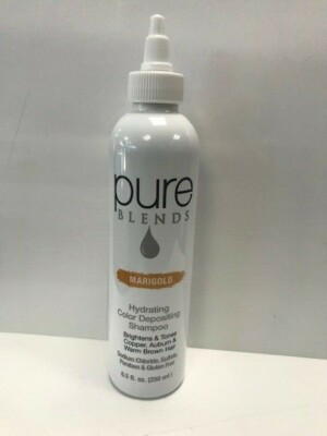 Pure Blends Hydrating Color Depositing Shampoo (  MARIGOLD ) 8.5 oz / 250 ml  NE