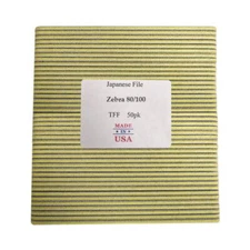 Best File Double Sided Zebra Nail File 80/100 Grit