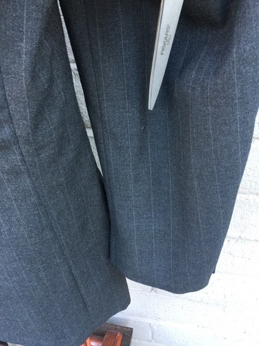 Brooks Brothers 346 Sport Coat Blazer Jacket Gray Pinstripe 44R ? No Size Tag - Picture 10 of 11