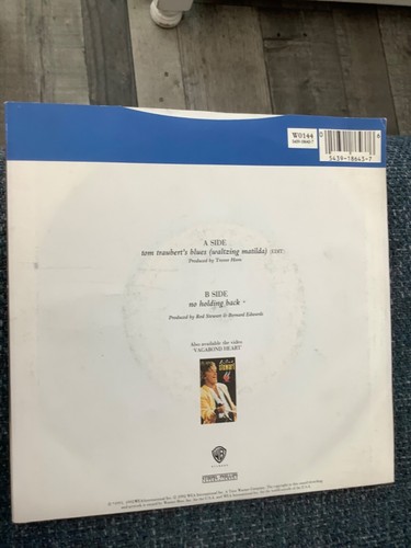 Rod Stewart Tom Traubert's Blues (Waltzing Matilda) 7" Single. 1991 Warner VG+ - Picture 2 of 4
