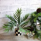 Black White Checked Flower Pot Checked Spring Decor Buffalo Check Flower Pot