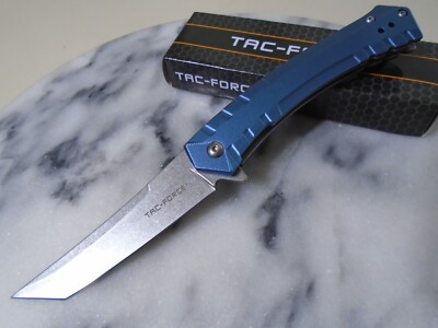 Tac-Force Sleek Tanto Assisted Open Pocket Knife 2 Way Pocket Clip Folder 2005BL