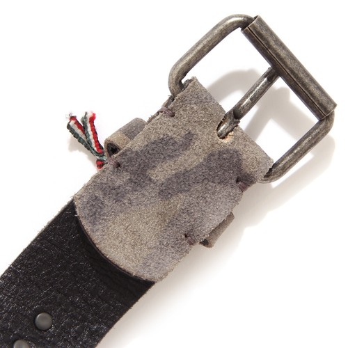 6555S cintura uomo PAOLO VITALE cinture pelle borchie mimetico belt man - Picture 4 of 4
