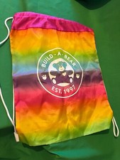 Build A Bear Rucksack Carrier Drawstring Bag Rainbow Colourful