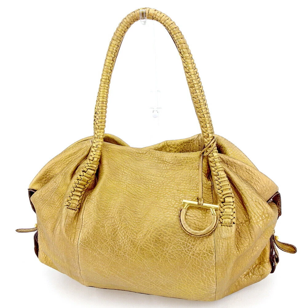 Ferragamo gold best sale bag