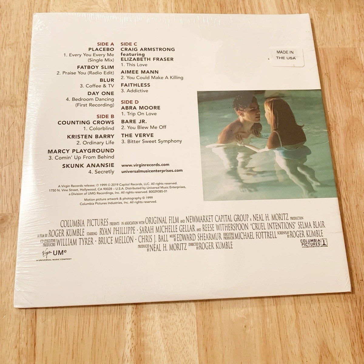 CRUEL INTENTIONS Soundtrack LP Pink Vinyl SEALED-The Verve Blur