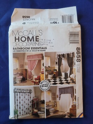 Vintage Pattern McCall's #8658 Home Decorating Bathroom Essentials