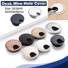 Computer Desk Grommet Table Cable Tidy Wire Hole Cover Alloy/Plastic 35/50-80mm