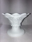 Westmoreland Milk Glass Paneled Grape Vase or Console Bowl Candle
