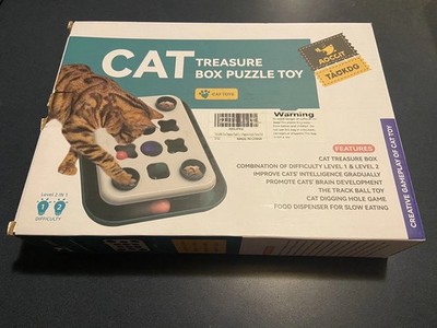 Treasure Box Puzzle, Keep Your Felines Entertained For Cats