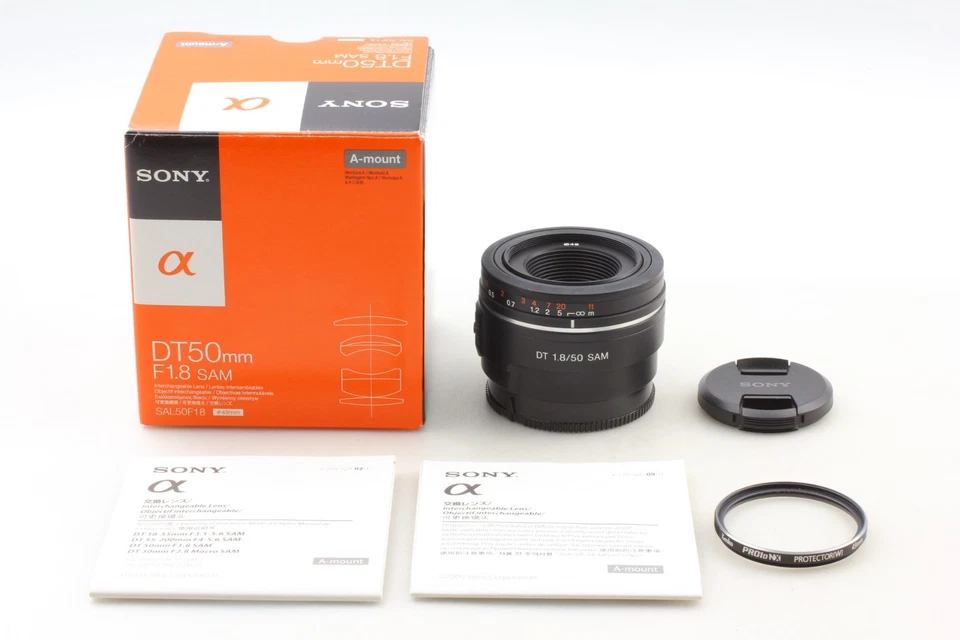 【MINT in Box】Sony DT 50mm F1.8 SAM SAL50F18 Lens Alpha A Mount From JAPAN - Image 2 of 4