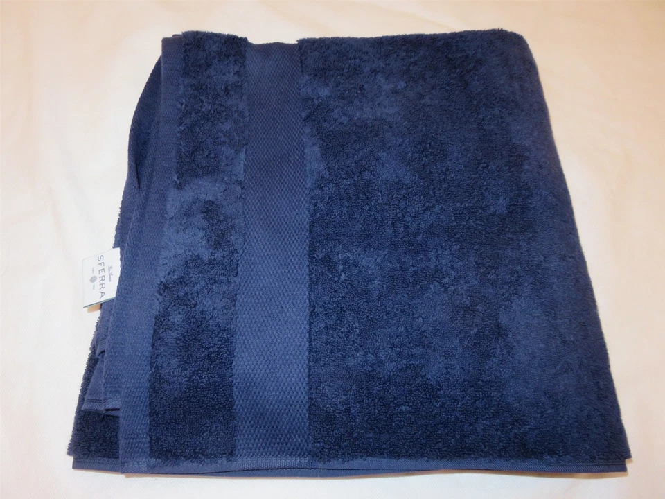 2 paños Sferra Bello azul oscuro nuevos con etiquetas Foto 4 de 4