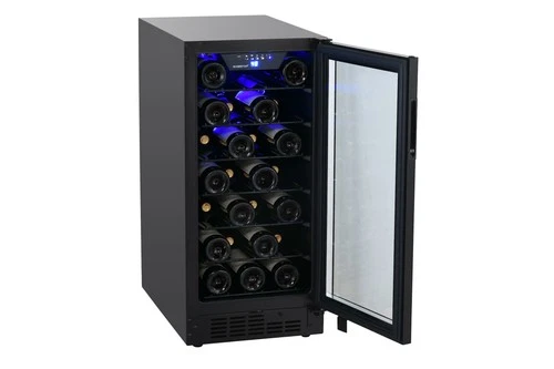 EdgeStar BWR301BL 15"W 25 Bottle Built-In Single Zone Wine Cooler - Black - Picture 10 of 12