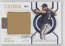 2021 National Treasures Colossal Materials Holo Gold 25/25 Corbin Burnes rf2