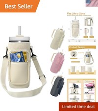 Crossbody Water Bottle Carrier with Adjustable Strap - Perfect for Outdoor Fun
