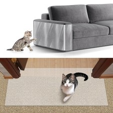 8.2ftx12.2inch Cat Carpet Protector, Plastic, Scratch Stopper, Non-Slip Nail