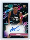 2025-26 Topps Chrome Cosmic Ace Bailey Rookie Black Refractor Auto /10 Jazz