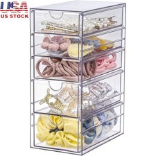 Durable 5 Drawer Storage Organizer Box Hair Accessories Cosmetics Office Use