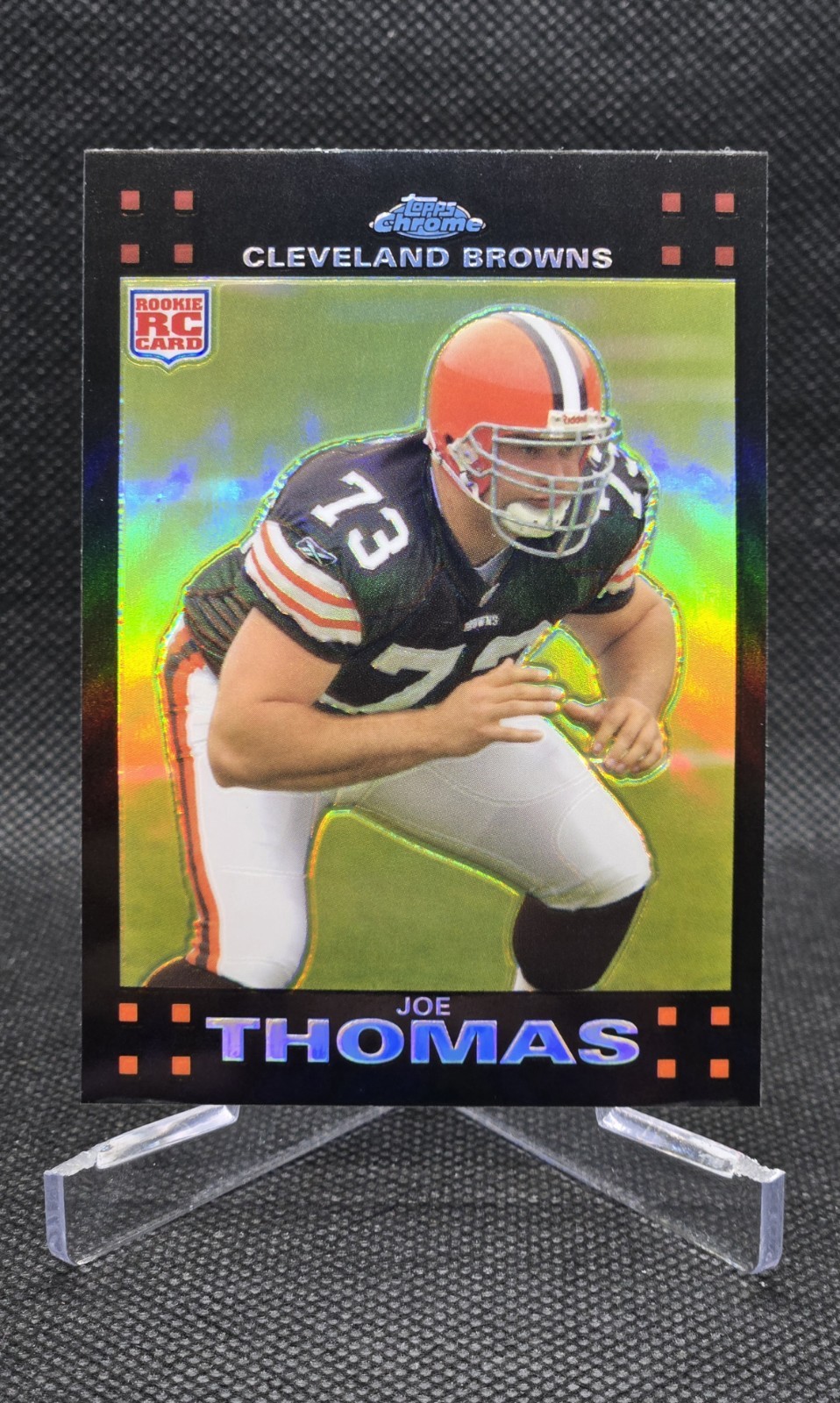 Joe Thomas 2007 Topps Chrome Refractor (RC) #TC264 - Cleveland Browns