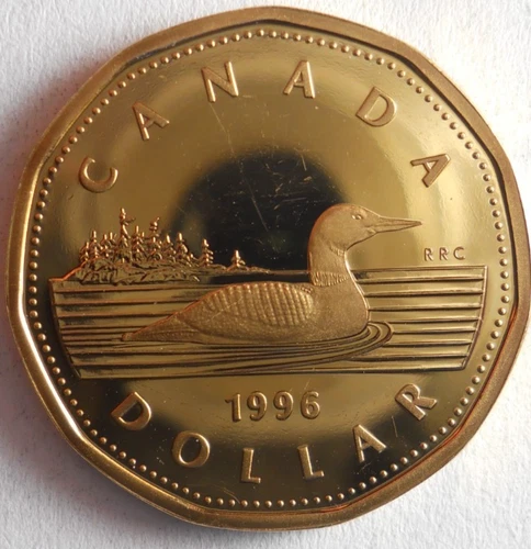 1996 CANADA DOLLAR - AU/UNC - ONE YEAR TYPE Coin - Lot A7