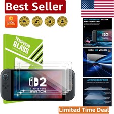3-Pack HD Tempered Glass Screen Protector for Nintendo Switch 2 - Bubble Free