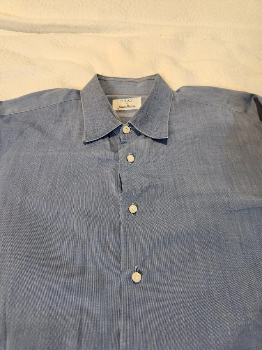 neiman marcus men's dress shirts Cesare Attolini Men's Cotton And Linen Multi-Stripe Dress Shirt, Blue, Men's, 41 EU (16 US), Shirts Tops Formal & Evening Dress Shirts