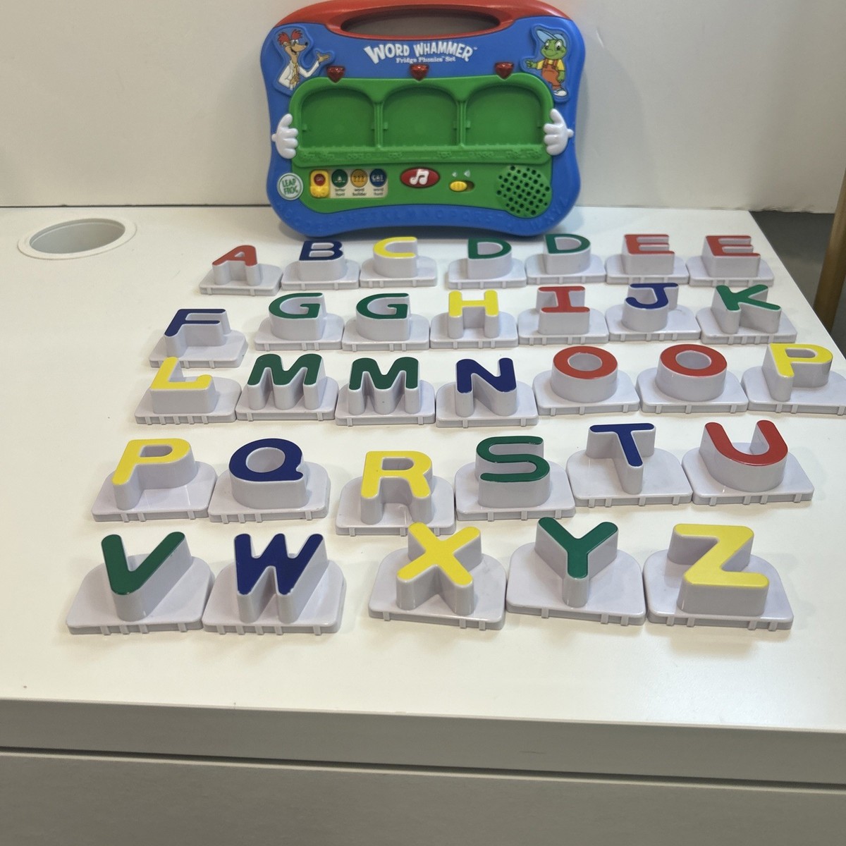 LEAPFROG WORD WHAMMER FRIDGE PHONICS SET 100% COMPLETE (31 Letters