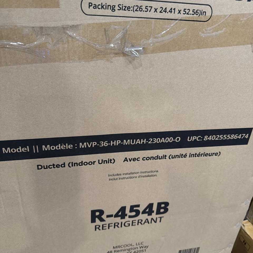 NUEVO MRCOOL VersaPro 36K MVP-36-HP-MUAH-230A00-O unidad interior con conductor de aire Foto 3 de 3