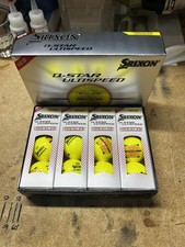 Srixon Q Star Ultispeed Golf Ball Yellow With Trackline One Dozen
