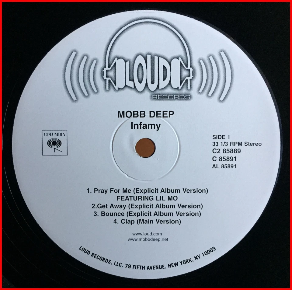 RAP HIP HOP 2 x LP The Infamous Mobb Deep-infamy LOUD - RARE US OG - NM! - Image 2 of 3