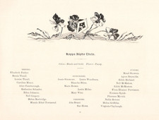 1898 The Indiana University Arbutus Page Kappa Alpha Theta Fraternity Members