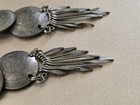 Vintage 70s Peruvian Coin Earrings - Dangle Drop Brass Coins with Dangle Fans — photo 4