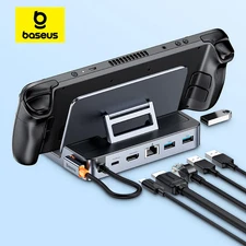 Baseus USB C Docking Station for Steam Deck Nintend Switch 6-in-1 Type C to 4K@6