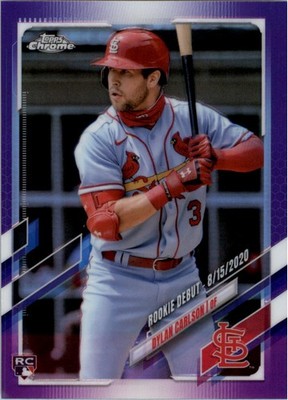 2021 Topps Chrome Update Purple Refractors #USC54 Dylan Carlson RD - BB