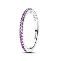 Ring 52 - Silber - Funkelnder Violetter Ring