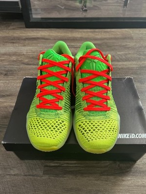 Nike Kobe 10 Elite iD Grinch (Coal Hearted) Size 11 | eBay