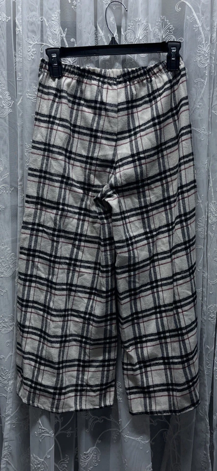 Calça Kensie flanela perna larga cintura alta caimento solto meninas tamanho 14 nova sem etiquetas - Imagem 2 de 3