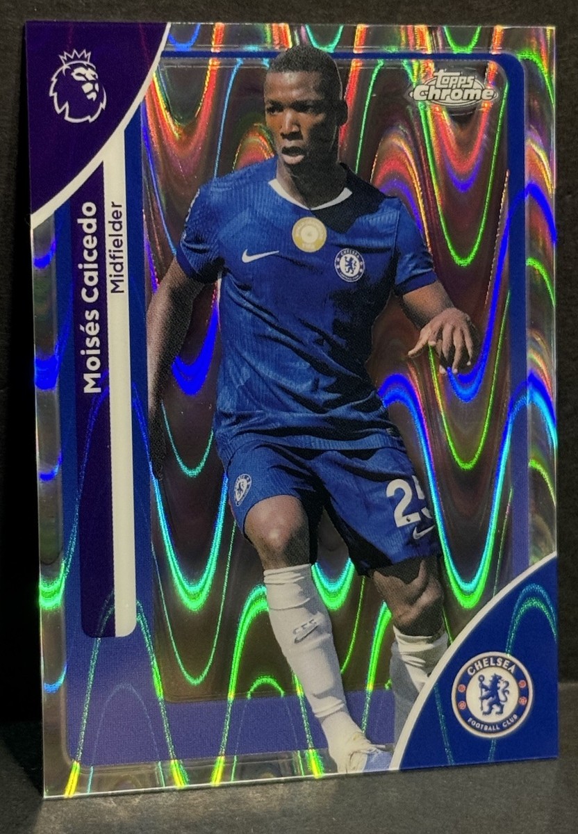 激レア！非売品 サッカー　 CHELSEA FOOTBALL CLUB 手帳 2026 Topps Chrome Premier League EPL Chelsea Moises Caicedo