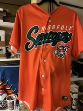 BALTIMORE ORIOLES Norfolk Squeezers 2023 HESTON KJERSTAD #9 Game Worn JERSEY LOA