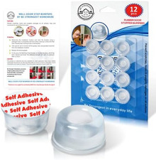Door Bumper - Small Size Rubber Bumpers - Clear Door Stoppers for Wall - Wall Pr
