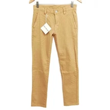 Used Issey Miyake Im44-Ff512 Jacquard Stretch Pants 1 Beige Ladies Vector Clothe