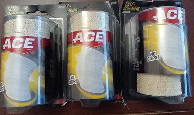 ACE Self-Adhering Elastic Bandage 4 Inch 1ct (3 Pack) Free Shipping