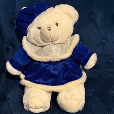 Dan Dee 2002 Keepsake Memories Bear Limited Edition Blue Dress Christmas 20"