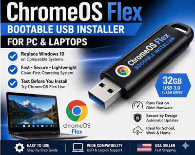 ChromeOS Flex Bootable USB 3.0 Installer (32GB)