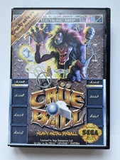 Crüe Ball: Heavy Metal Pinball (Sega Genesis, 1992)   Boxed Complete!