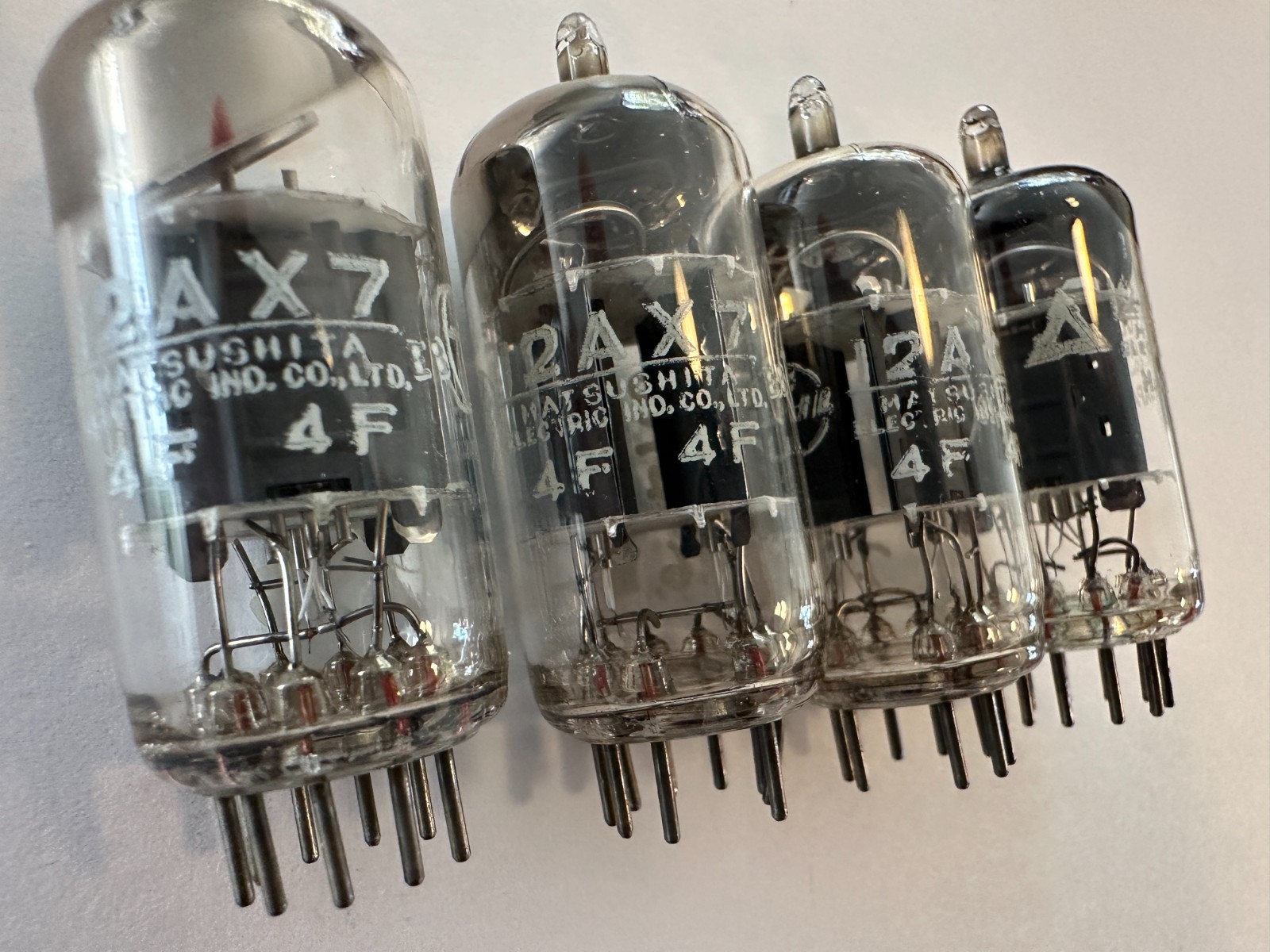 Vintage MATSUSHITA "MULLARD" ECC83 12AX7 45° O GETTER Tube Hi Fi Guitar Amp